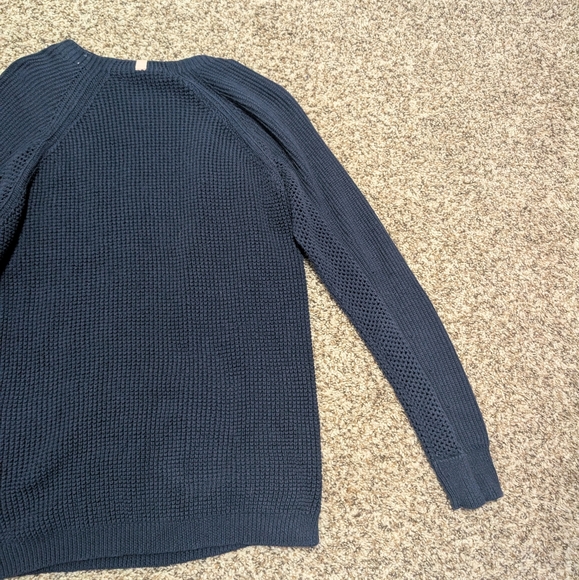 LUNYA Blue Waffle Knit Long Sleeve Top - Picture 6 of 10